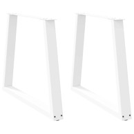 Noge blagovaonskog stola V-oblika 2 kom bijele 80x(72-73,3) cm