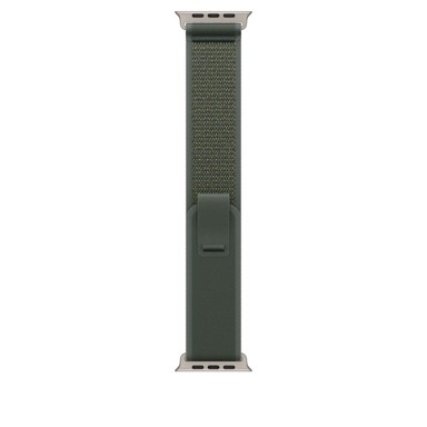 APPLE WATCH Narukvica 49mm Loop, Green Trail, S/M, Natural Titanium Finish