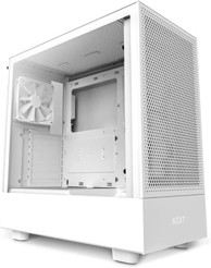 NZXT Kućište H5 Flow, MIDI, ATX, USB 3.2, USB-C, bijelo, bez napajanja
