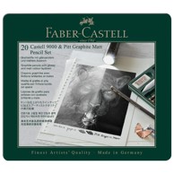 FABER-CASTELL Set Pitt Graphite Matt & Castell 9000, 20 kom