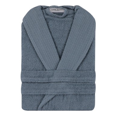 FOUTASTIC Plavi pamučni kućni ogrtač XL Cappa