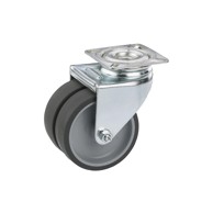 DÖRNER + HELMER Skretni dvostruki kotač s kočnicom 50X18 mm 60x60 mm