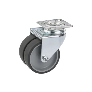 DÖRNER + HELMER Skretni dvostruki kotač s kočnicom 50X18 mm 60x60 mm