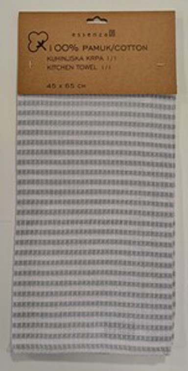 HRC Kuhinjska krpa Waffle,  45x65cm, mint pruge