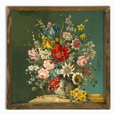 Zidna slika Vintage Flowers, 50 x 50 cm