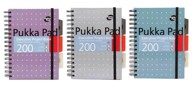 PUKKA PAD Spiralna bilježnica Project Book Metalik, A5 crte