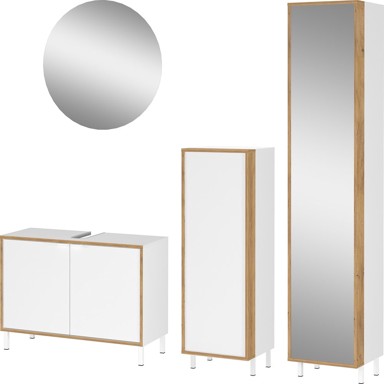 GERMANIA Bijeli set namještaja za kupaonicu Topeka