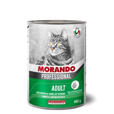 MORANDO Professional Cat Adult komadići janjetina i povrće 405 g konzerva