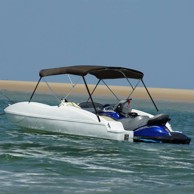 Bimini tenda s 3 luka, 183 x 152 x 133 cm, plava