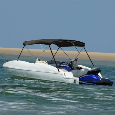 Bimini tenda s 3 luka, 183 x 152 x 133 cm, plava