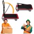 HUMBERG Transportna kolica s platformom HM-506, crno/crvena