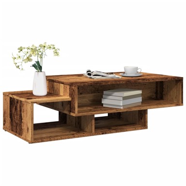 Stolić za kavu boja starog drva 105x55x32 cm konstruirano drvo