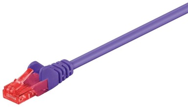 U/UTP Mrežni kabel CAT6, PVC, 0,5 m, ljubičasti