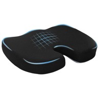 Jastuk s jastukom 46 x 38 x 8 cm, mreža, crna