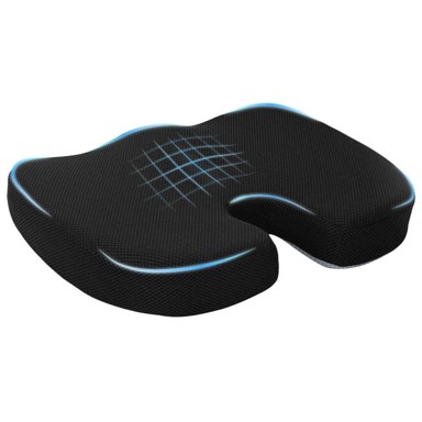 Jastuk s jastukom 46 x 38 x 8 cm, mreža, crna