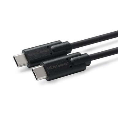 USB-C na USB-C kabel, USB 3.2 Gen 2x2, snaga 100 W, brzina 20 Gbps, podrška za 4K@60 Hz, duljina 0,5 m, crna