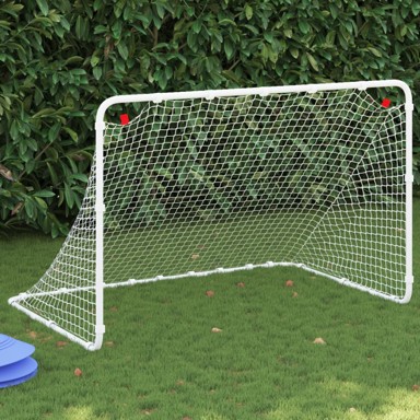 Nogometni gol, bijeli, 122 x 81 x 81 cm, čelični