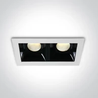 ONE LIGHT Ugradbena svjetiljka led/2×6,5w/3000k/2×550lm/36°/350ma ip20 bijela dm50207b/w/w