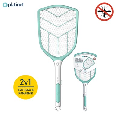 PLATINET 2-u-1 električni reket protiv insekata PRMB3839 + LED svjetlo