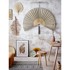 BLOOMINGVILLE Zidna dekoracija od tkanine i bambusa 145x72 cm Jaime 