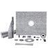VEVOR Set za tuš kanalicu JQ-4860P, 1524x1219x28 mm, siva