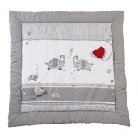 ROBA Bijela/siva dječja podloga za igru 100x100 cm Jumbo twins