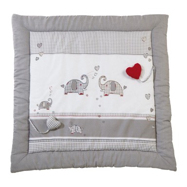 ROBA Bijela/siva dječja podloga za igru 100x100 cm Jumbo twins