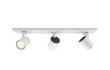 HUE LED reflektor Runner 3xGU10/5,5W/230V + Dimmer Switch 53093/31/P7, bijeli