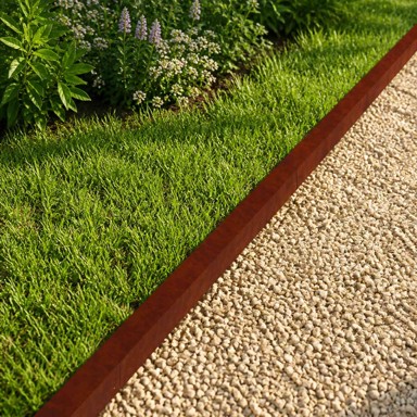 Profil za rubove vrta 20 kom. 100 x 6 x 5 cm, corten