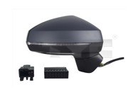 TYC Retrovizor Audi A3 12-16, desni, električni, grijani, žmigavac, 8 pinova, 302-0099