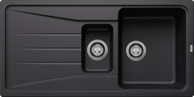 BLANCO Sudoper SONA 6 S SILGRANIT bez pribora, bez dalj. upr. - crni