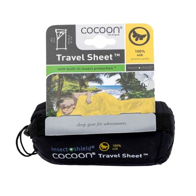 COCOON Putna plahta Insect Shield, 218 x 90 cm, 100% svila, Rhino