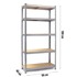 HUMBERG Metalni stalak za odlaganje HR-812, 180x90x40 cm