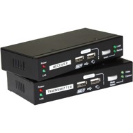 LEVELONE KVM extender KVM-9036, over IP, 2x USB