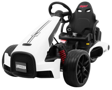 Go-kart na akumulator XR-1, bijeli