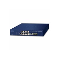 PLANET Switch 8-Port 10/100/1000T, 802.3at PoE, 2-Port 10/100/1000T, 2-Port 100/1000X SFP, upravljivi