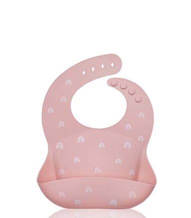 PETITE&MARS Silikonski podbradak, ružičasta