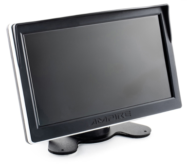 AMPIRE Monitor za video nadzor AHD/CVBS 2, 7”, TFT, LCD, 60Hz, 800 x 480, crna