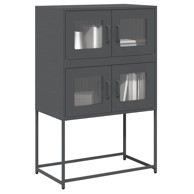 Visoka komoda antracit 68x39x107 cm čelik