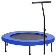 Trampolin za vježbanje s ručkom i sigurnosnim jastučićem, 122 cm