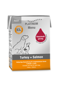 PLATINUM Menu puretina i losos, 185 g, tetra-pak