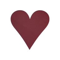 LIND DNA Podmetač od eko kože 30x30 cm Heart Nupo 