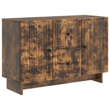 Krevet, dimenzije 89 x 34,5 x 60 cm, konstruirano drvo, dimljeni hrast
