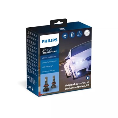 PHILIPS Žarulja Ultinon Pro9000 HL LED fog H8/H11/H16, do 250% više svjetla, 5800K