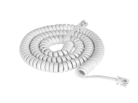 CABLETECH Spirala telefonskog kabela, 0,7–4,2 m, bijela