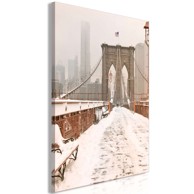 Slika Brooklyn Bridge in Sepia Vertical 40x60