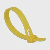 DELOCK Kabelske vezice 150x7,5 mm za višekratnu upotrebu, žute, pakiranje/100 18760