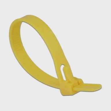 DELOCK Kabelske vezice 150x7,5 mm za višekratnu upotrebu, žute, pakiranje/100 18760