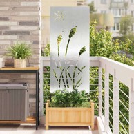 Dekorativna ploča za vrt, 50 x 140 cm, srebrna