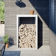 Stalak za drva za ogrjev bijeli 60x40x100 cm čelični
